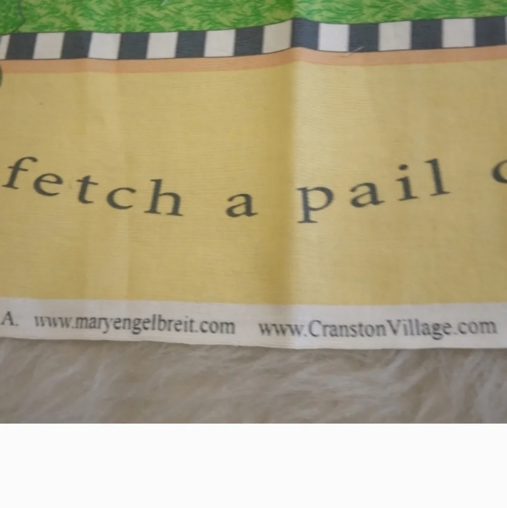FABRIC PANEL Vintage Nursery Rhyme Fabric Panel, Mother Goose Characters 34 X 42